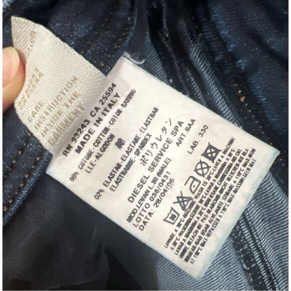 Diesel Levan Butterfly in Wash 008AA-Stretch Size 30x30 Jean - Picture 6 of 7